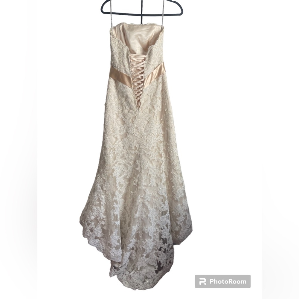Maggie Sottero lace mermaid wedding dress women’s size 6 - Picture 3 of 11